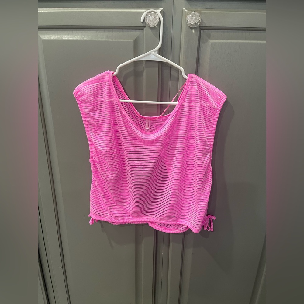 NWOT Free People Movement Open Back Crop Tank
